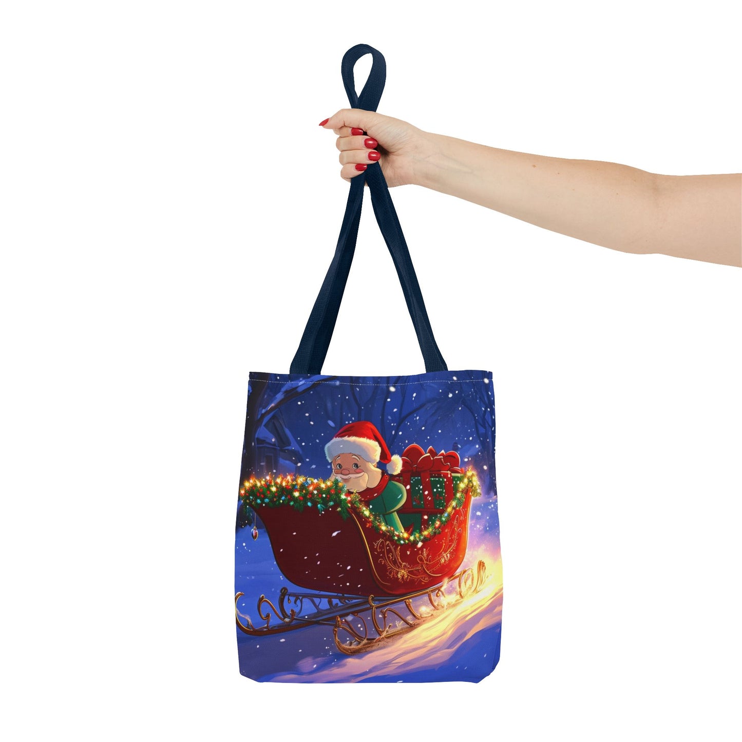 Cute Cartoon Santa Tote Bag (AOP)