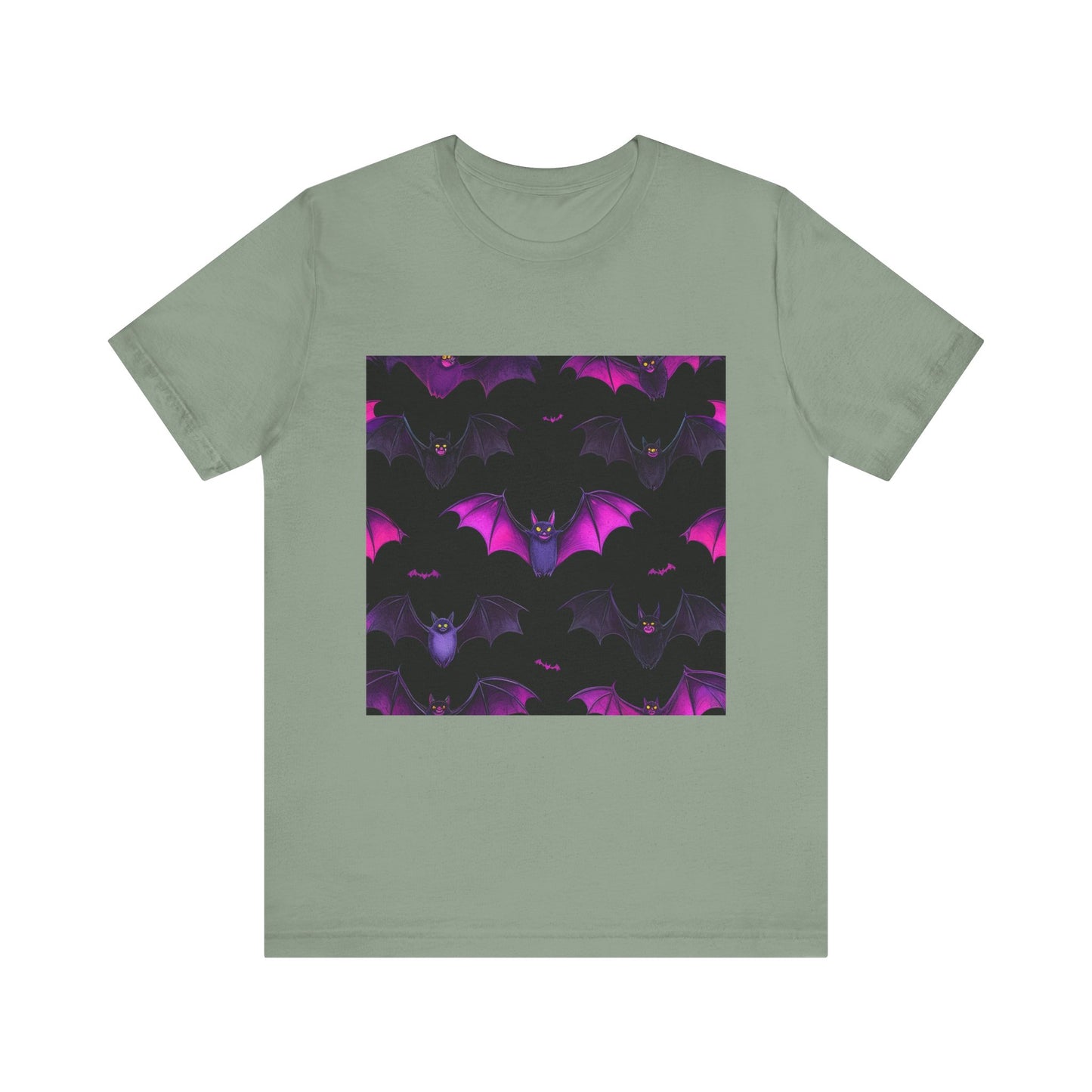 Halloween Bat Pattern Unisex Jersey Short Sleeve Tee