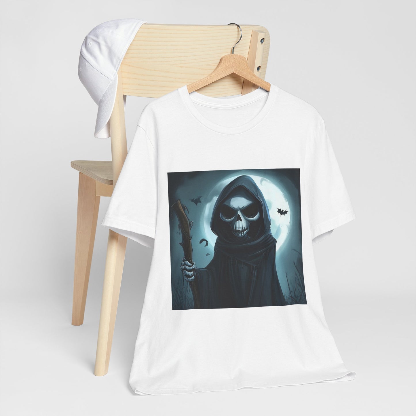 Spooky Grim Reaper Unisex Jersey Short Sleeve Tee