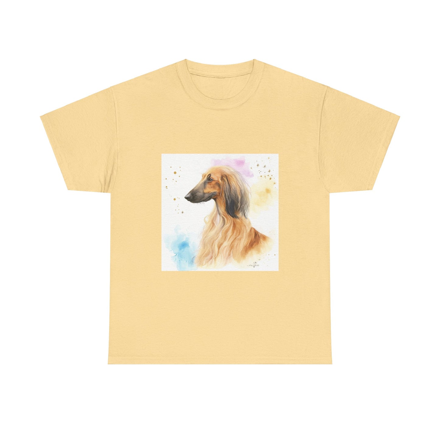 Afghan Hound Puppy Unisex Heavy Cotton Tee