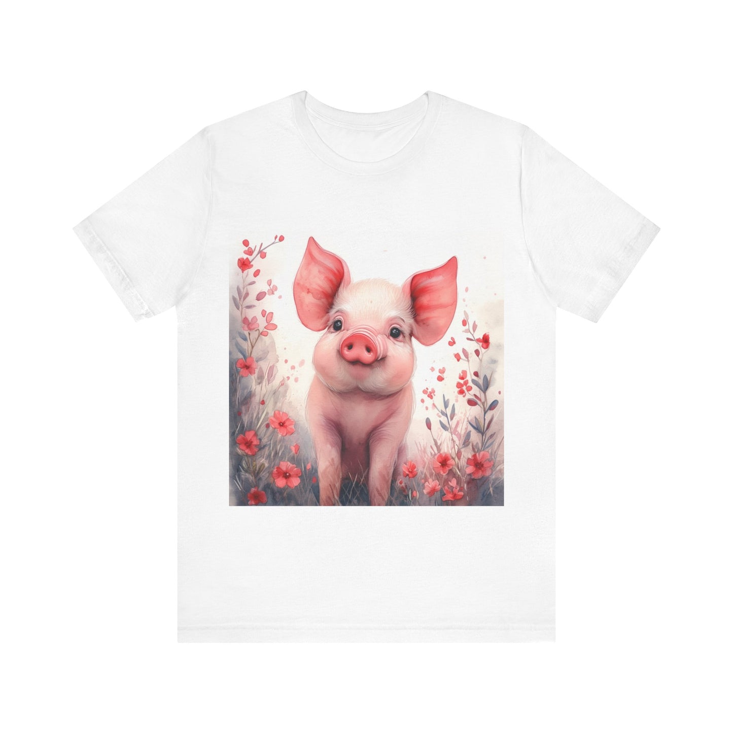 Cute Piglet Unisex Jersey Short Sleeve Tee