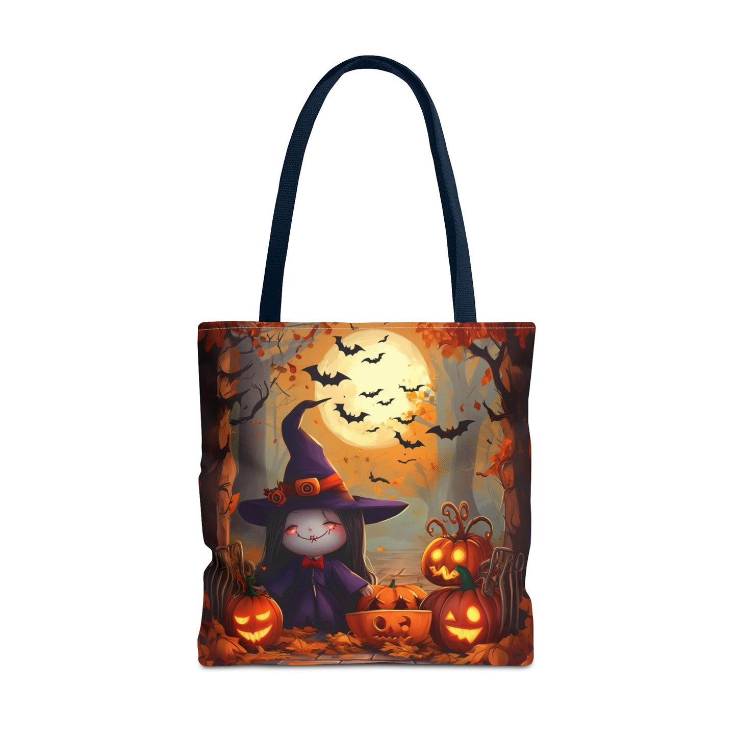 Spooky Cute Witch Tote Bag (AOP)