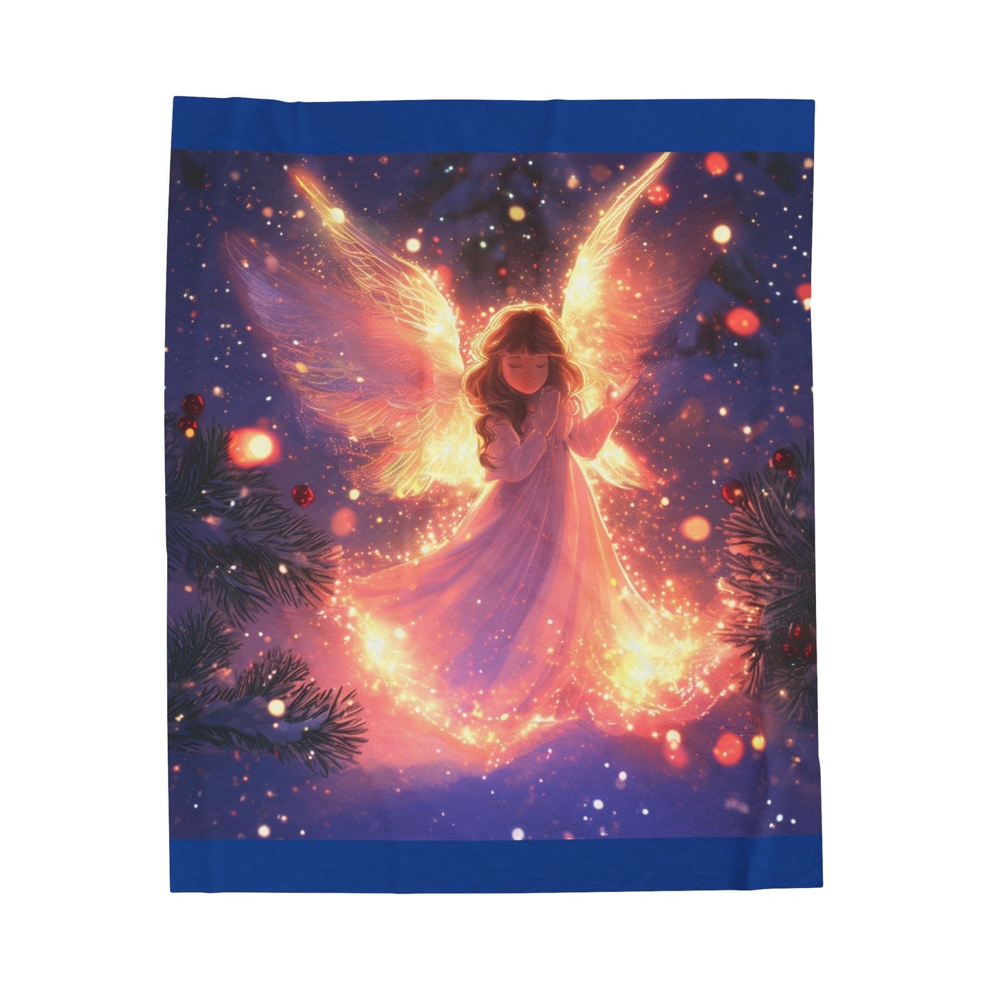 Cute Angel Velveteen Plush Blanket