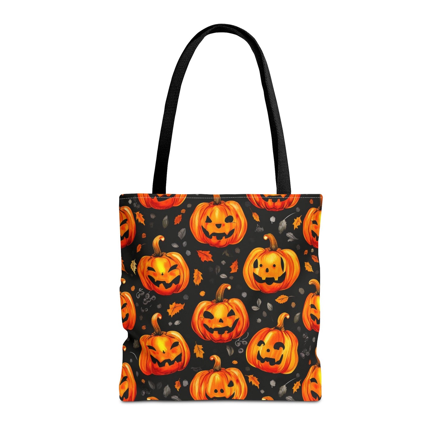 Happy Pumpkin Pattern Tote Bag (AOP)