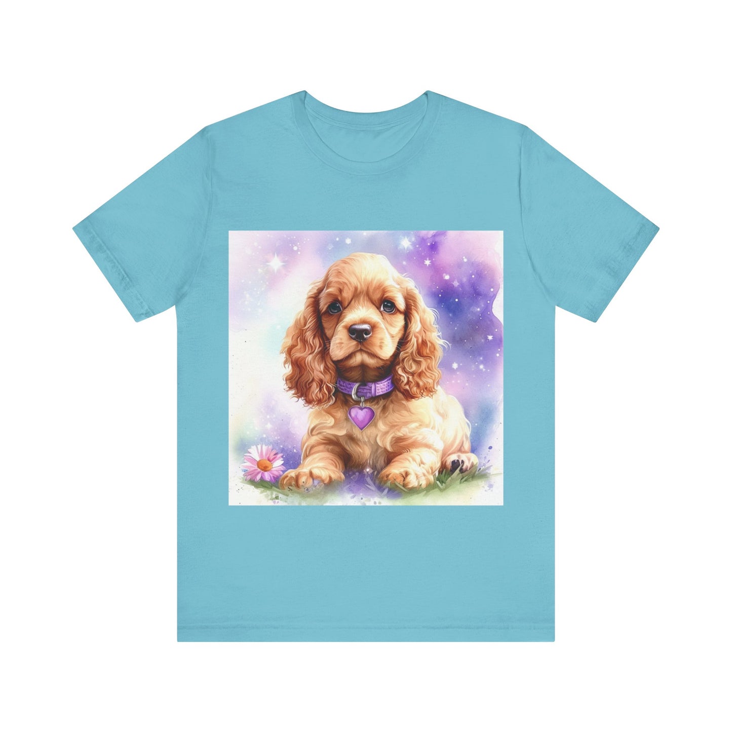 Cute Cocker Spaniel Unisex Jersey Short Sleeve Tee