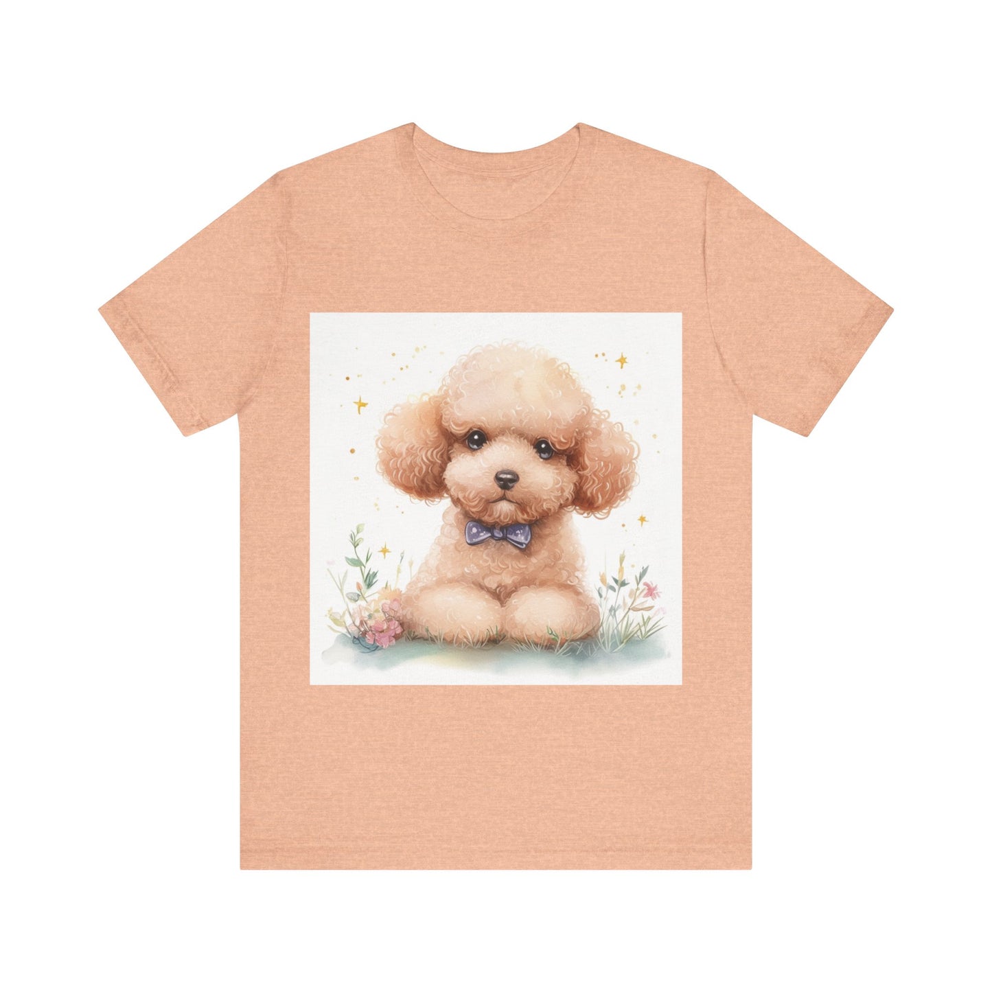 Cute Poodle Unisex Jersey Short Sleeve Tee