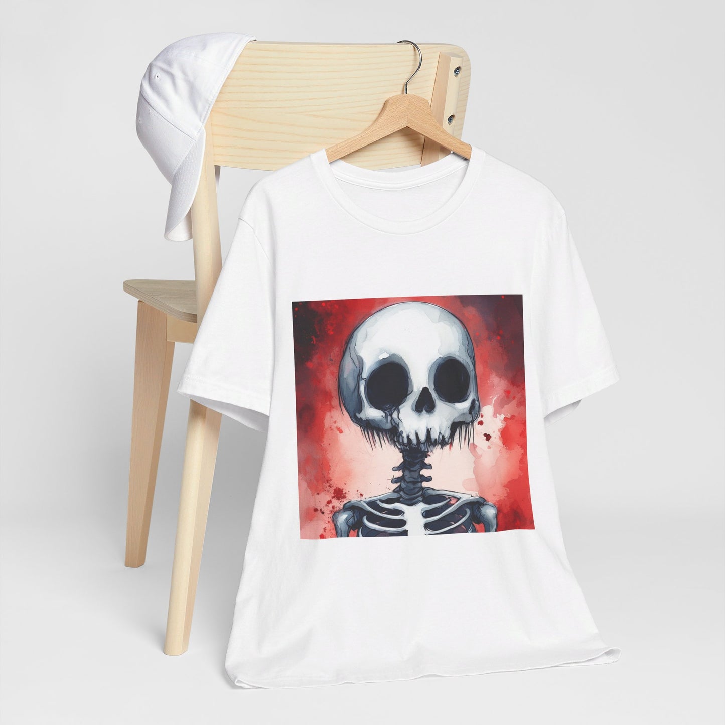 Red Skeleton Unisex Jersey Short Sleeve Tee