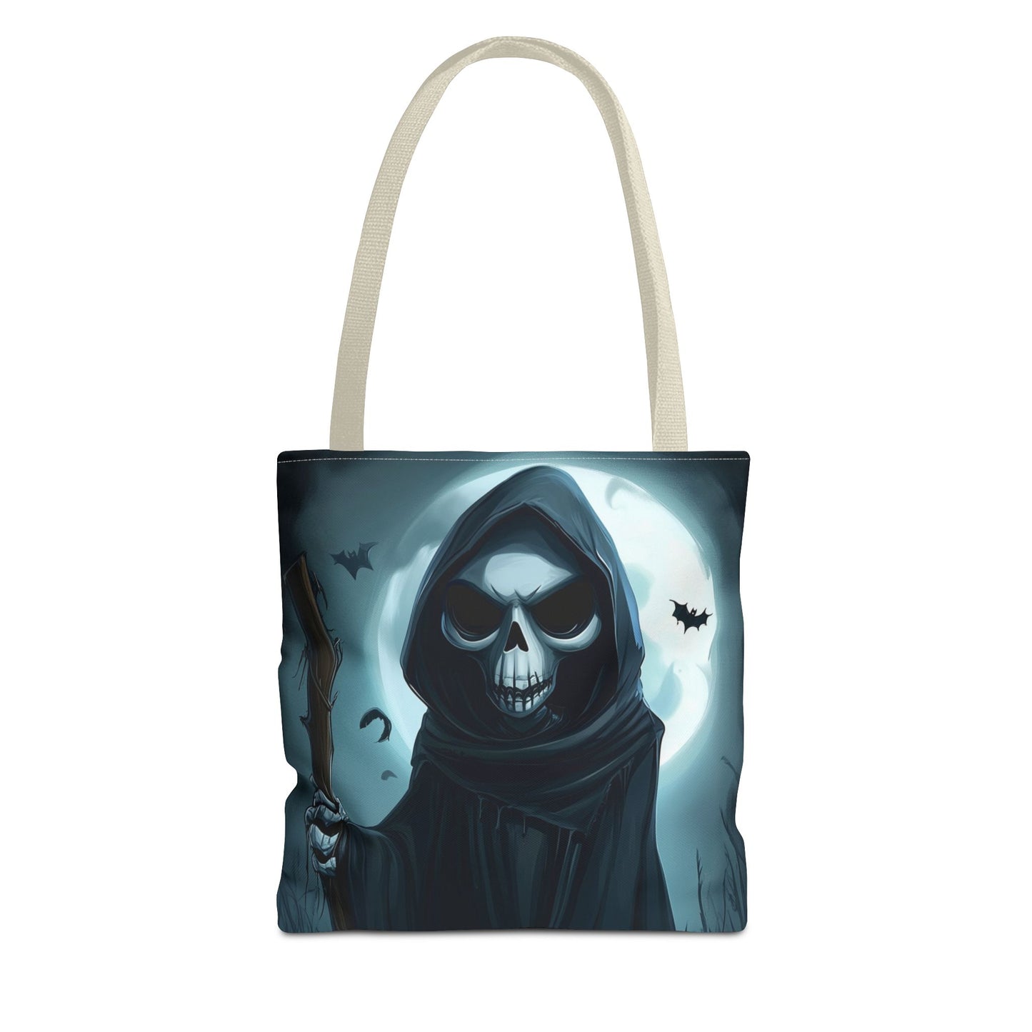 Spooky Grim Reaper Tote Bag (AOP)