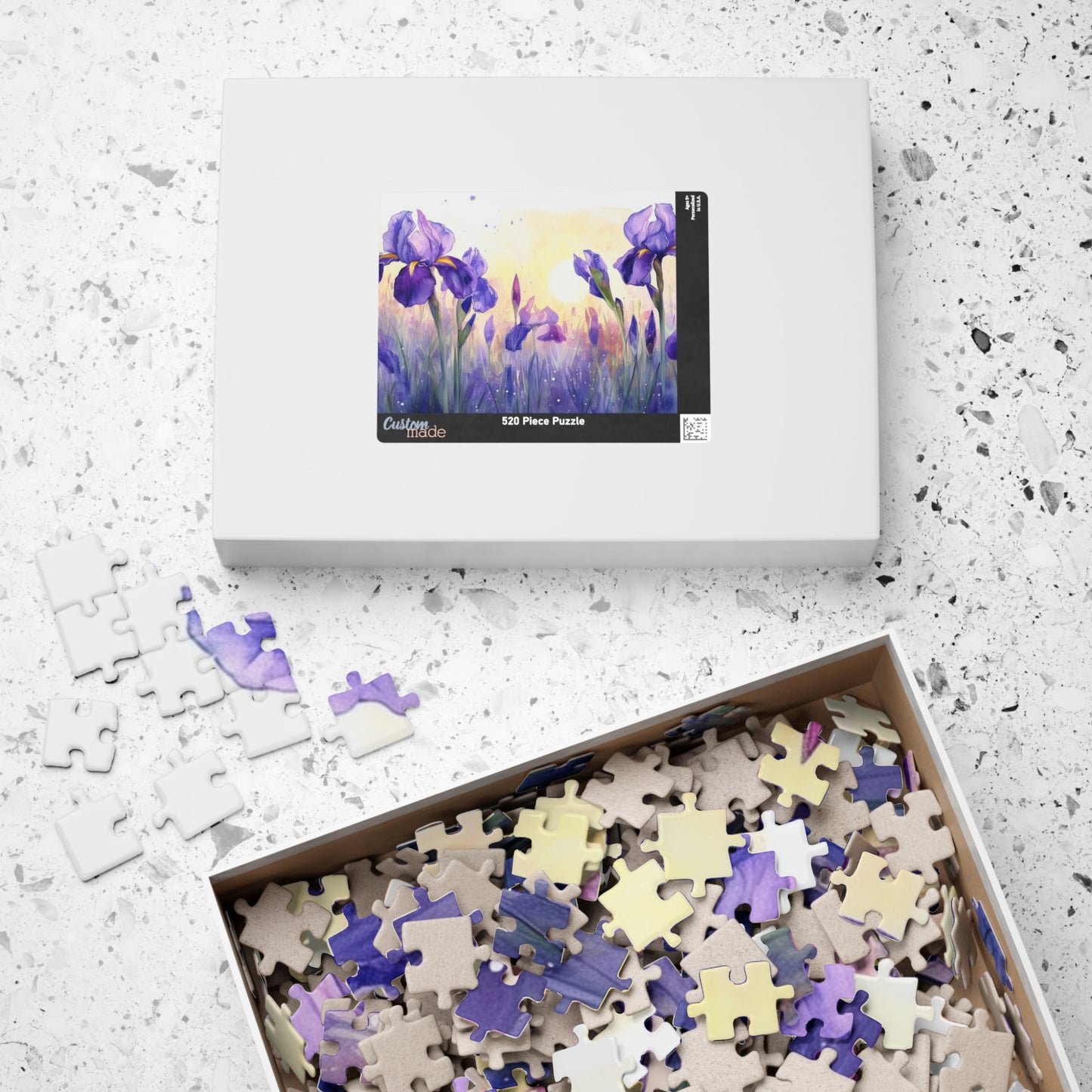 Beautiful Iris Painting Puzzle (110, 252, 520, 1014-piece)