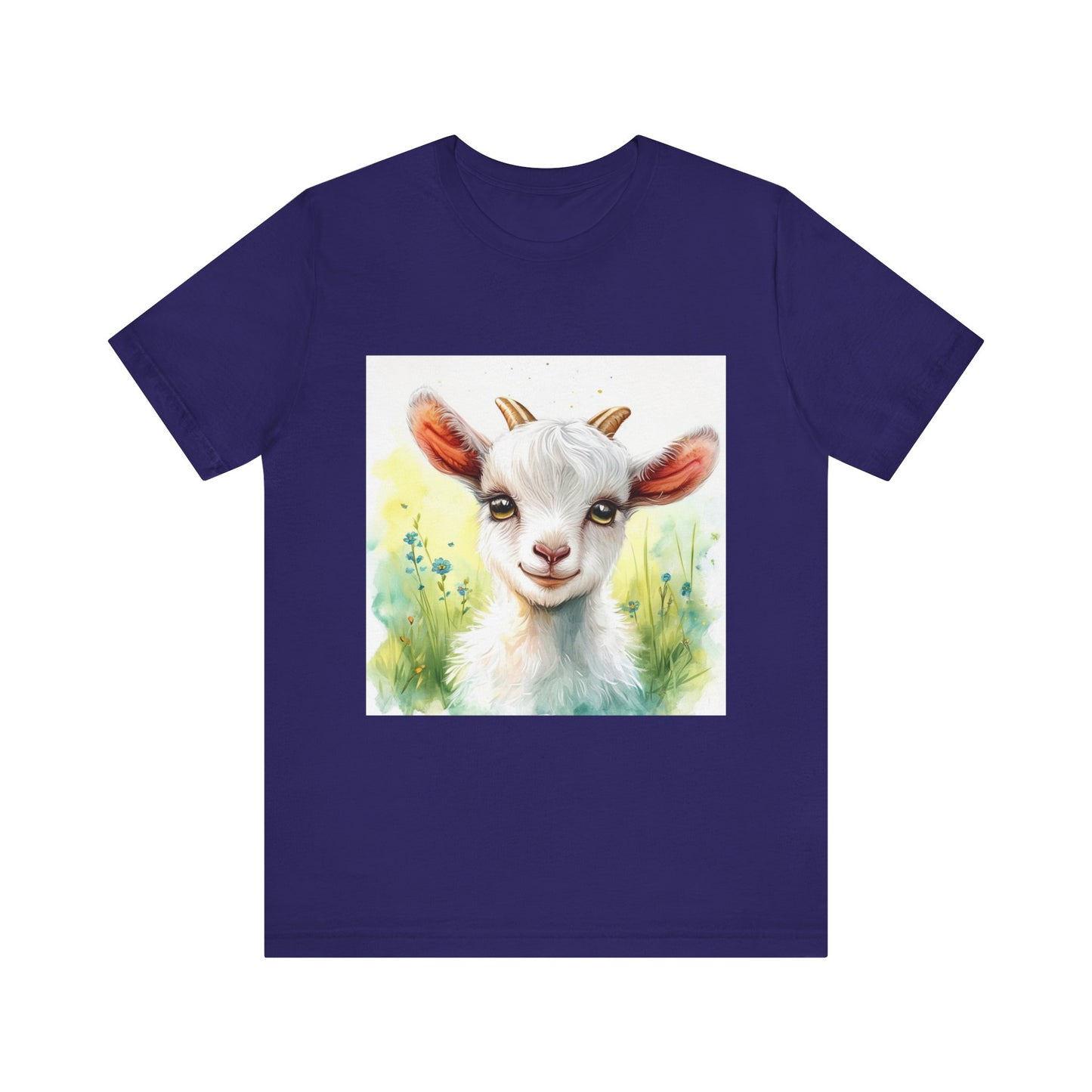 Cute Cartoon Goat Unisex Jersey Short Sleeve Tee