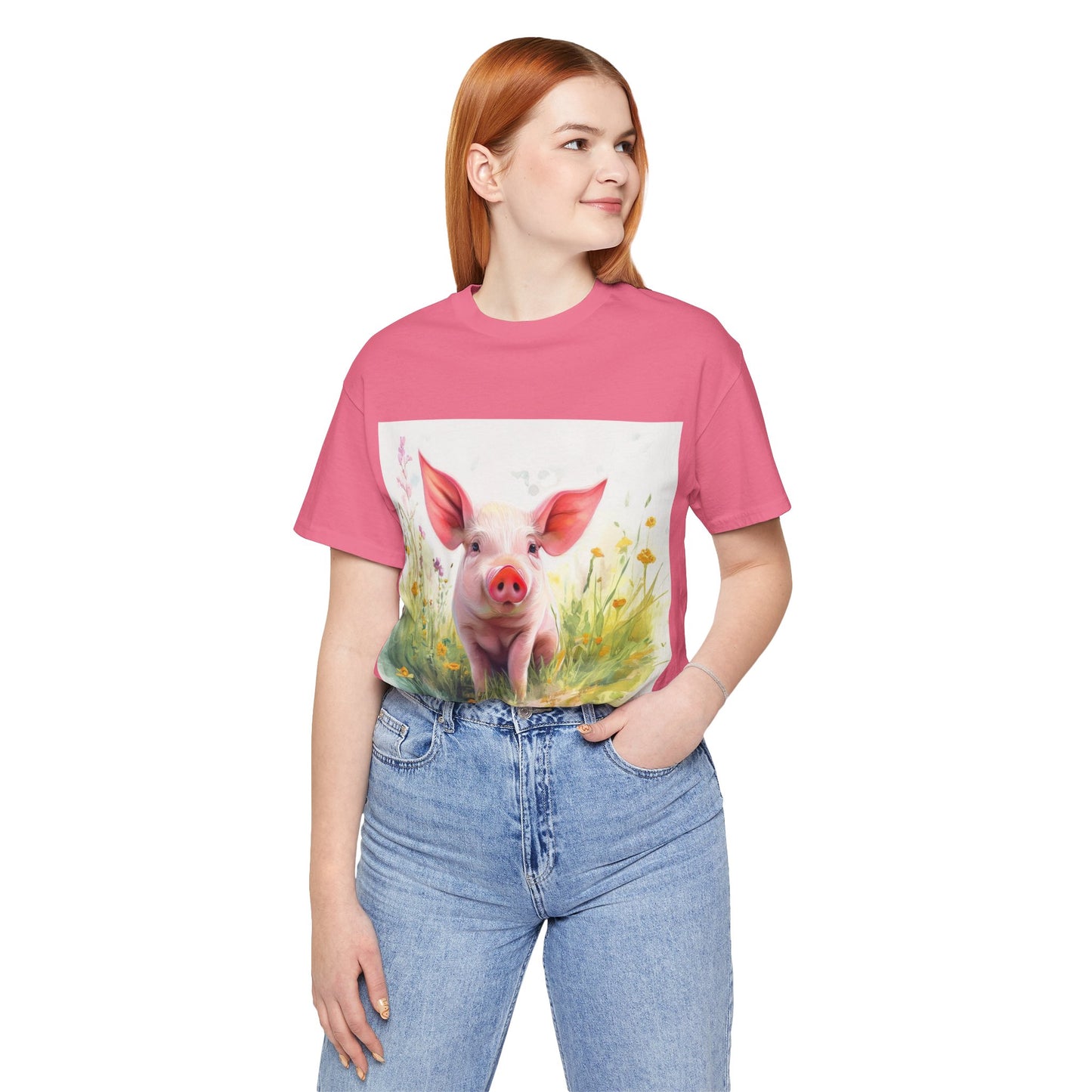 Playful Piglet Unisex Jersey Short Sleeve Tee