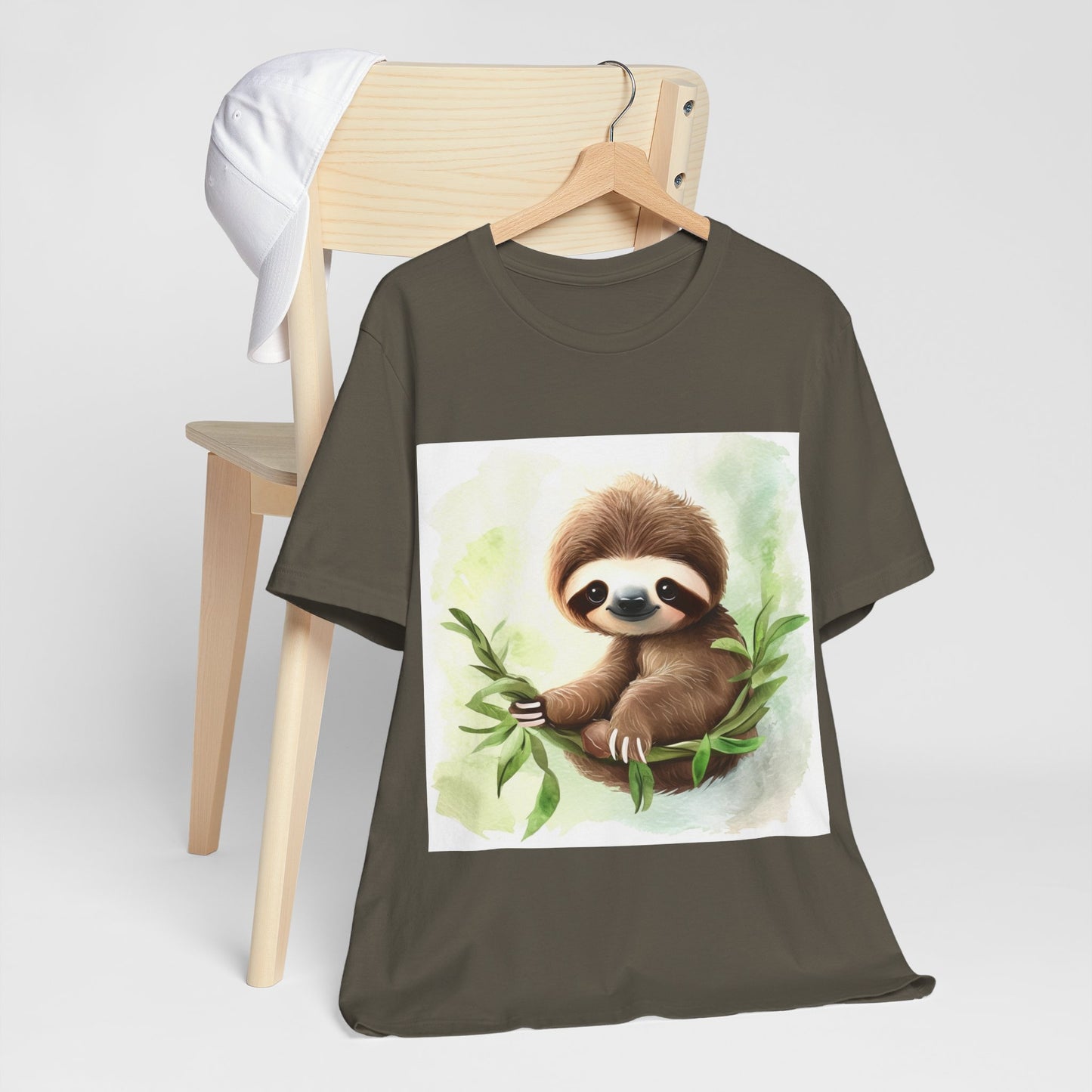 Playful Sloth Unisex Jersey Short Sleeve Tee