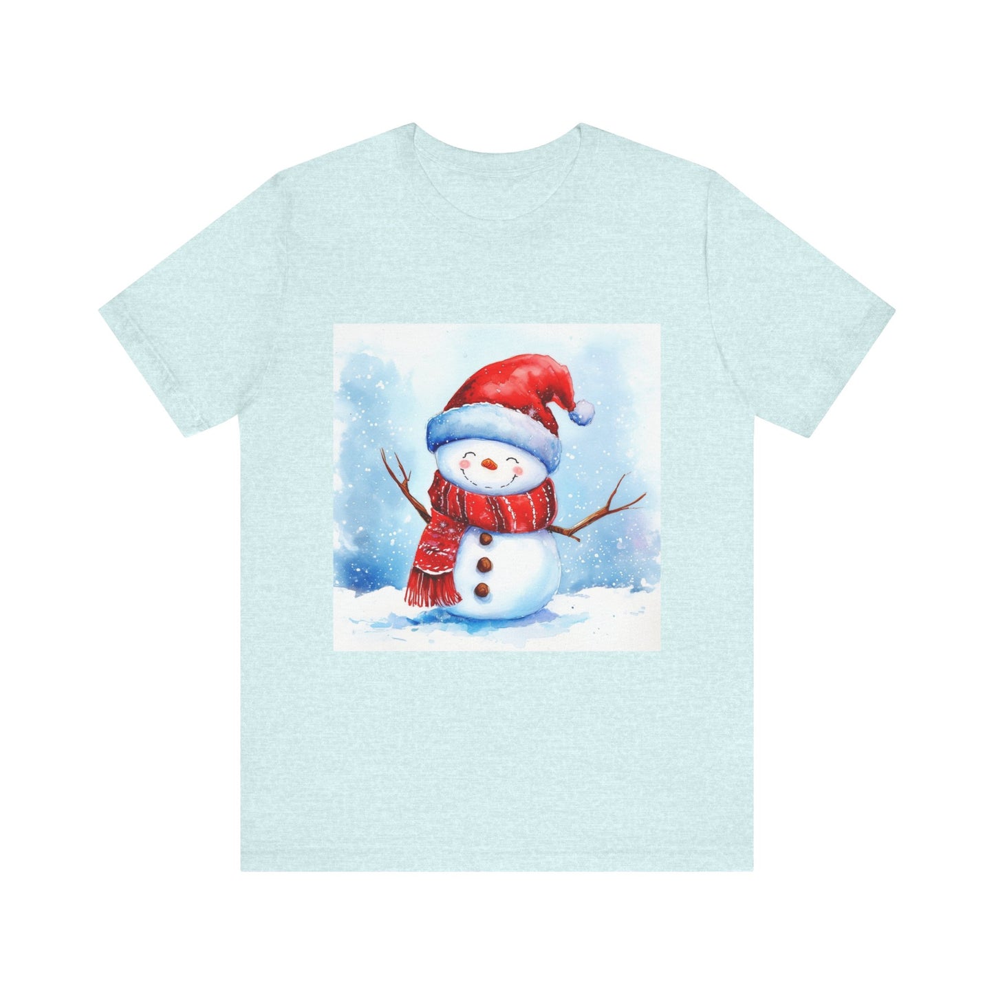 Cute Snowman Unisex Jersey Short Sleeve Tee