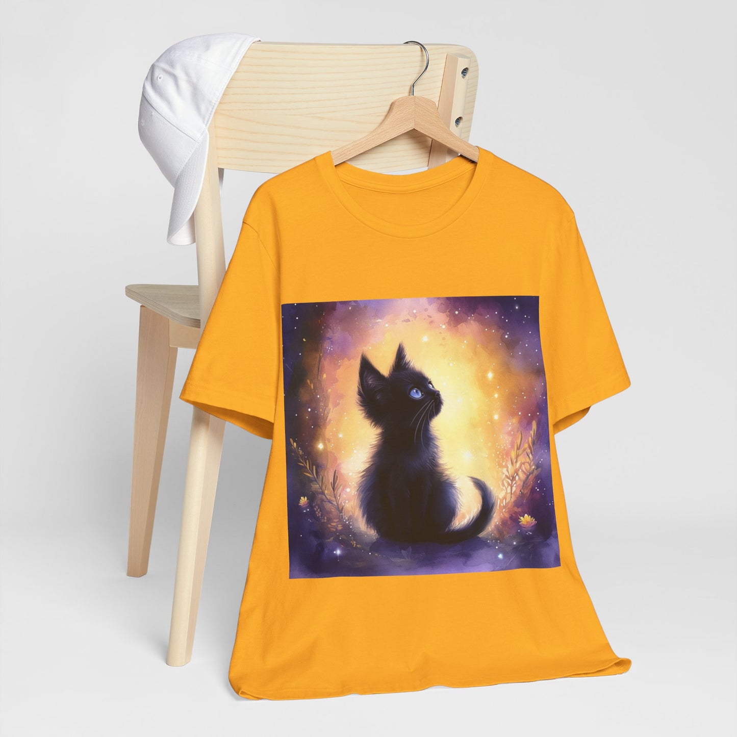 Galaxy Black Kitten Unisex Jersey Short Sleeve Tee