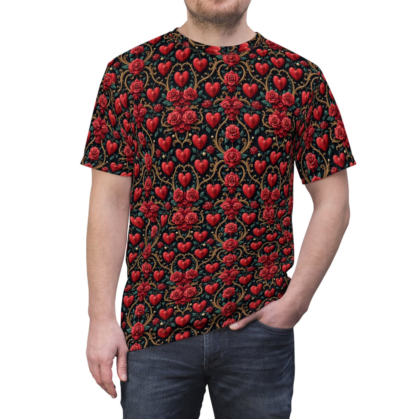 Heart Plant Unisex Cut & Sew Tee (AOP)