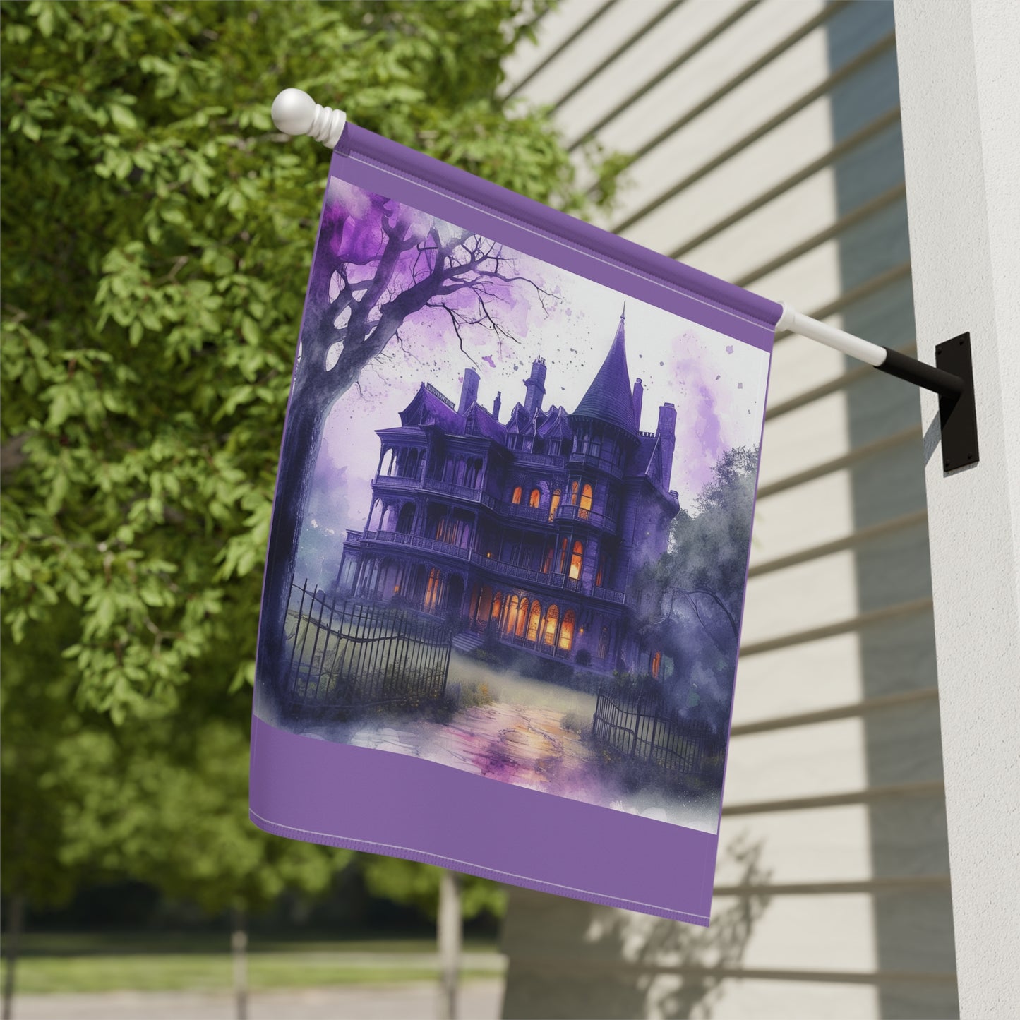 Haunted House Garden & House Banner