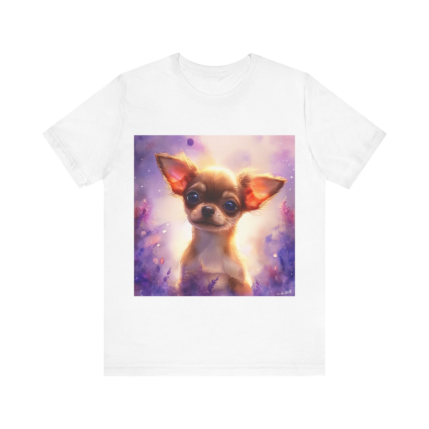 Galaxy Chihuahua Unisex Jersey Short Sleeve Tee