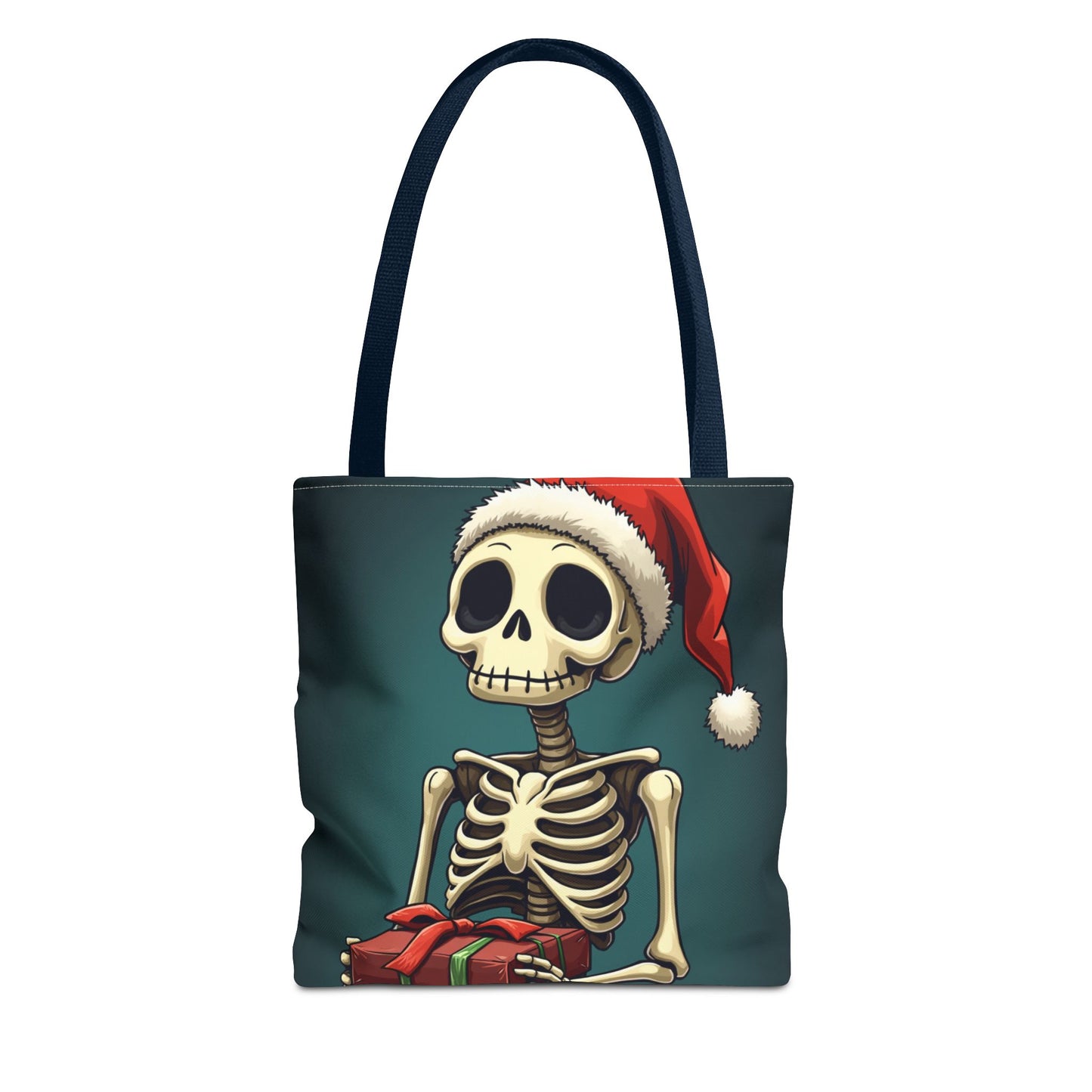 Cute Cartoon Holiday Skeleton Tote Bag (AOP)