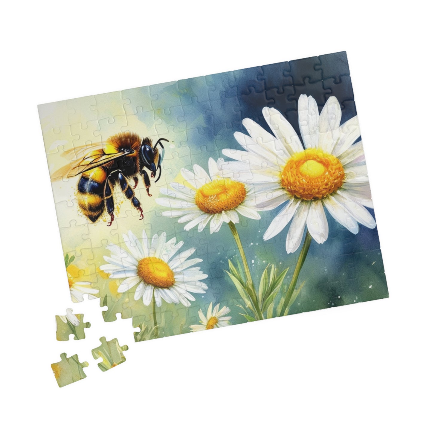 Busy Bee on a Daisy Puzzle (110, 252, 520, 1014-piece)