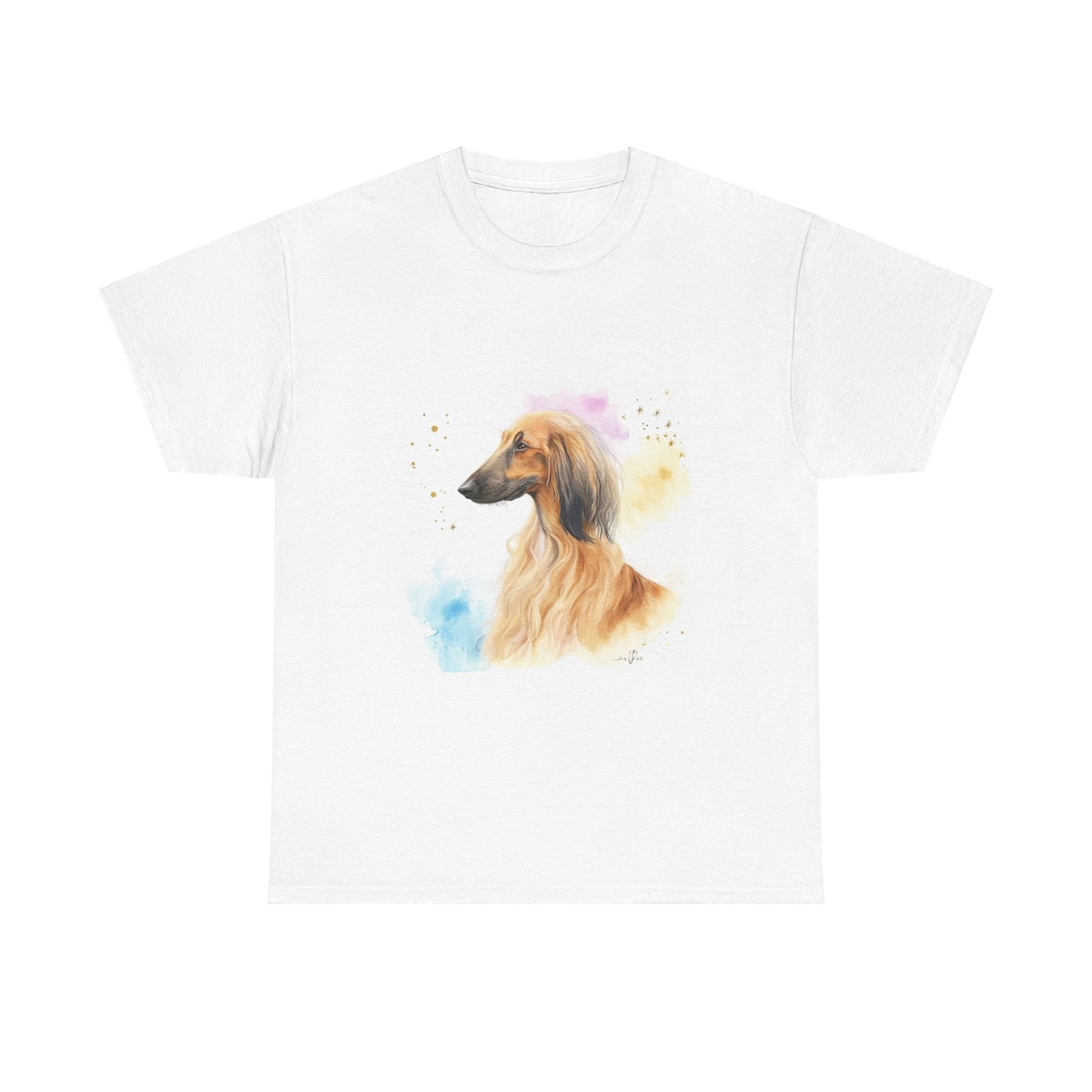 Afghan Hound Puppy Unisex Heavy Cotton Tee