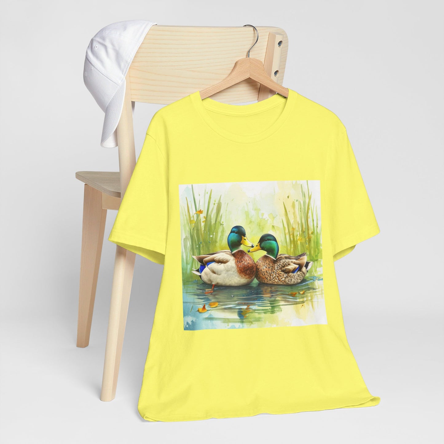 Cute Mallard Ducks Unisex Jersey Short Sleeve Tee