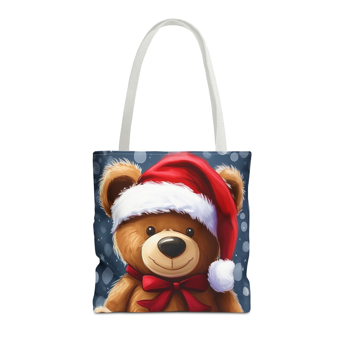 Cute Holiday Teddy Tote Bag (AOP)