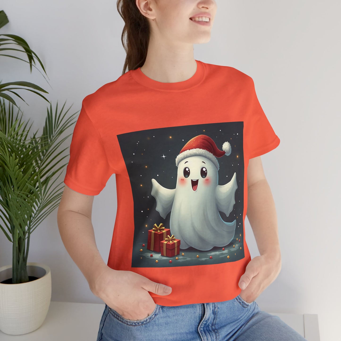 Christmas Presents Ghost Unisex Jersey Tee