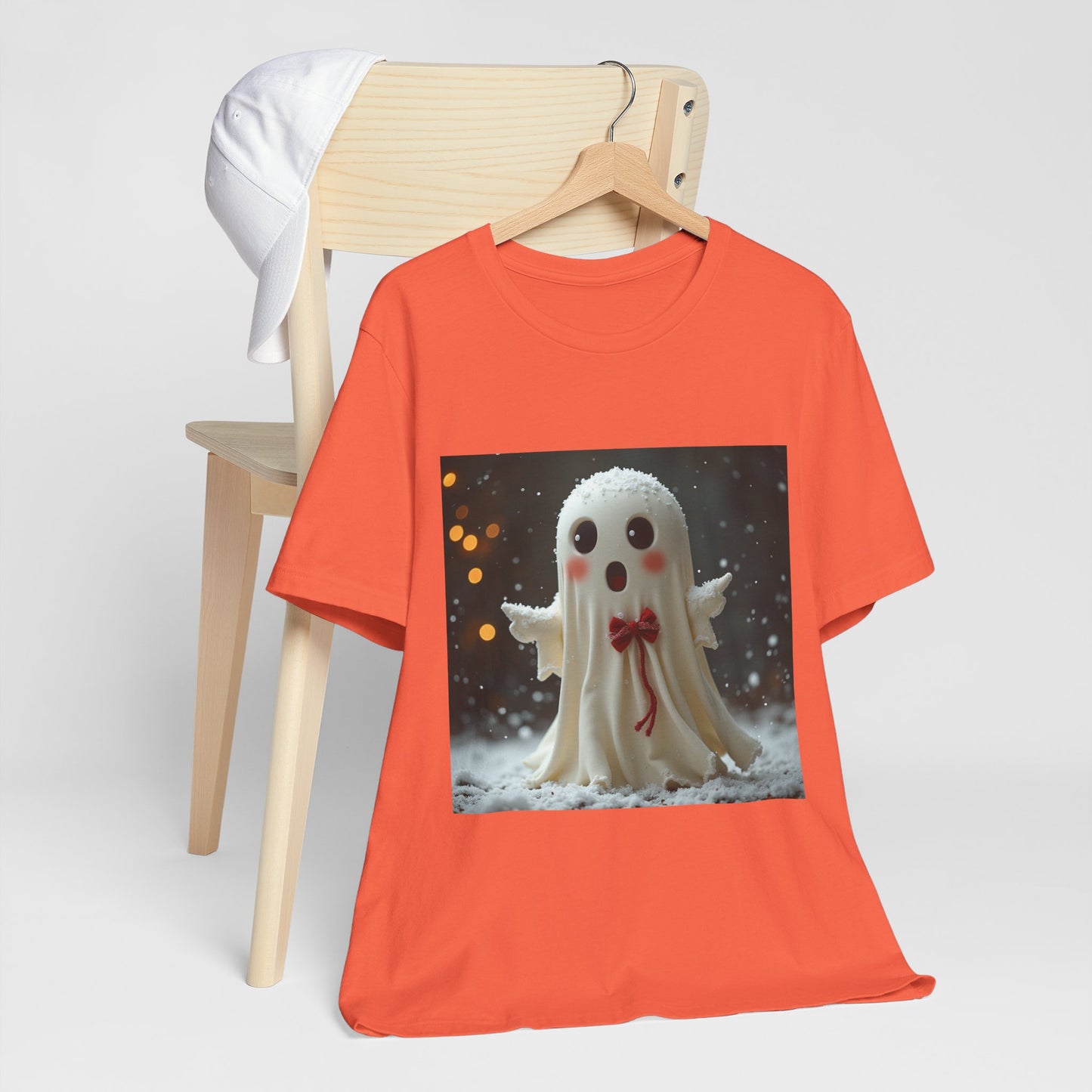 Cute Snow Ghost Unisex Jersey Tee