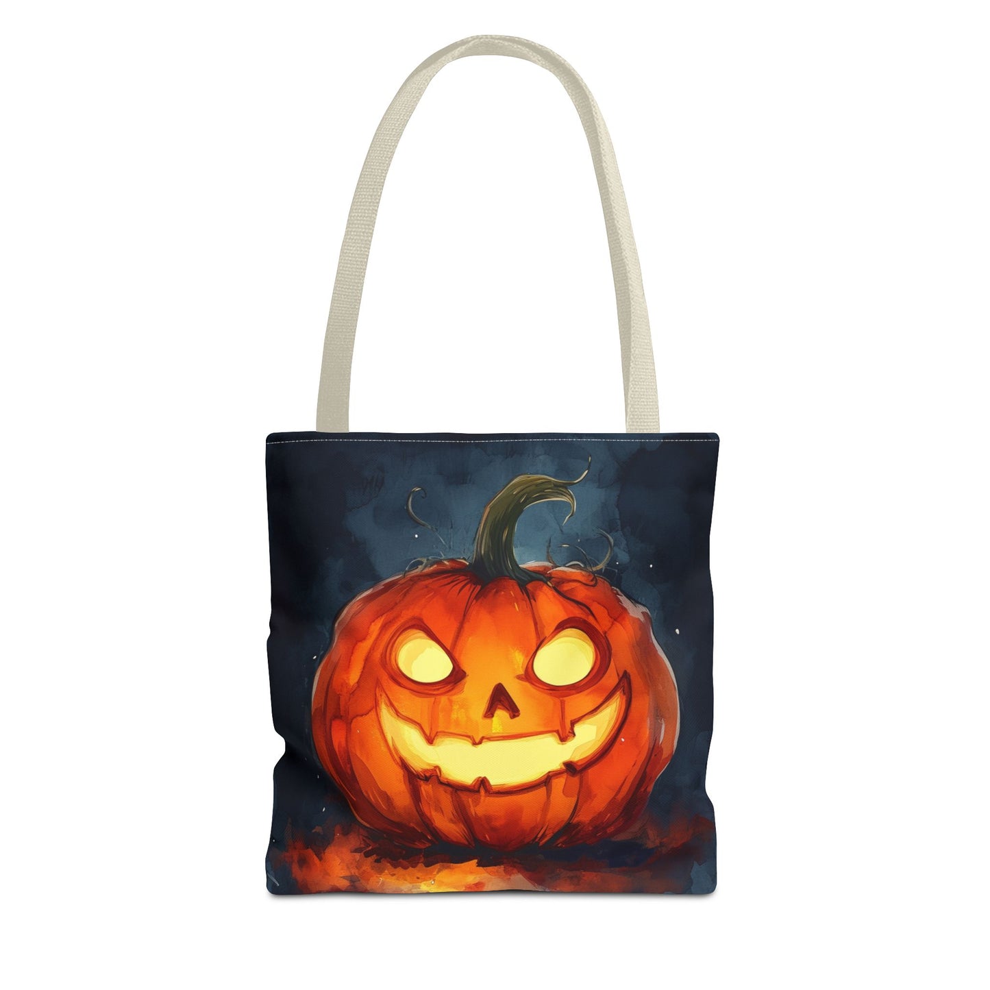 Cute Creepy Jack o Lantern Tote Bag (AOP)