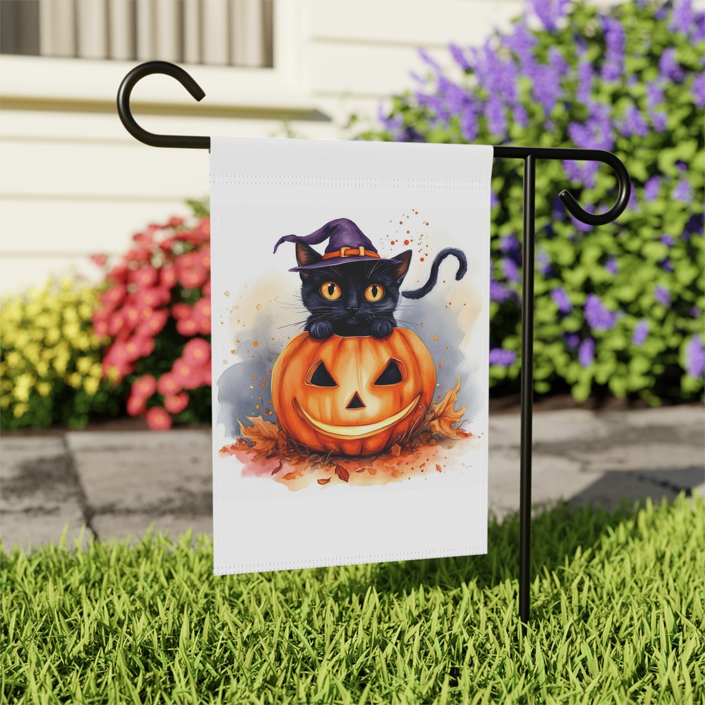 Halloween Cat Garden & House Banner