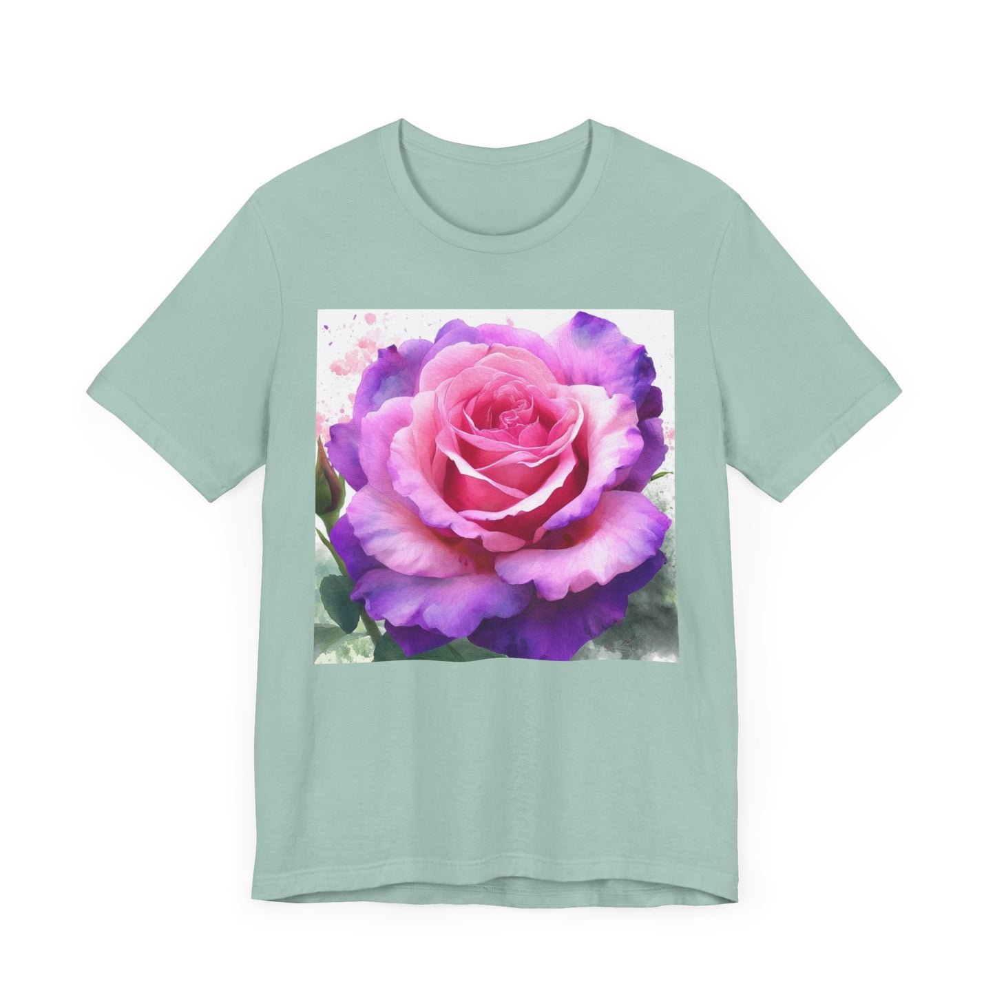 Rose Garden Unisex Jersey Tee - Vibrant Rose Design