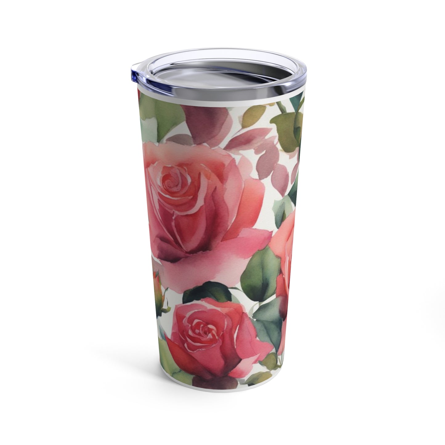 Elegant Pink Roses Tumbler 20oz