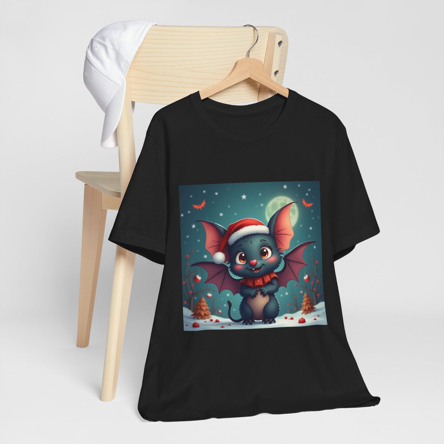 Cartoon Festive Bat Unisex Jersey Tee