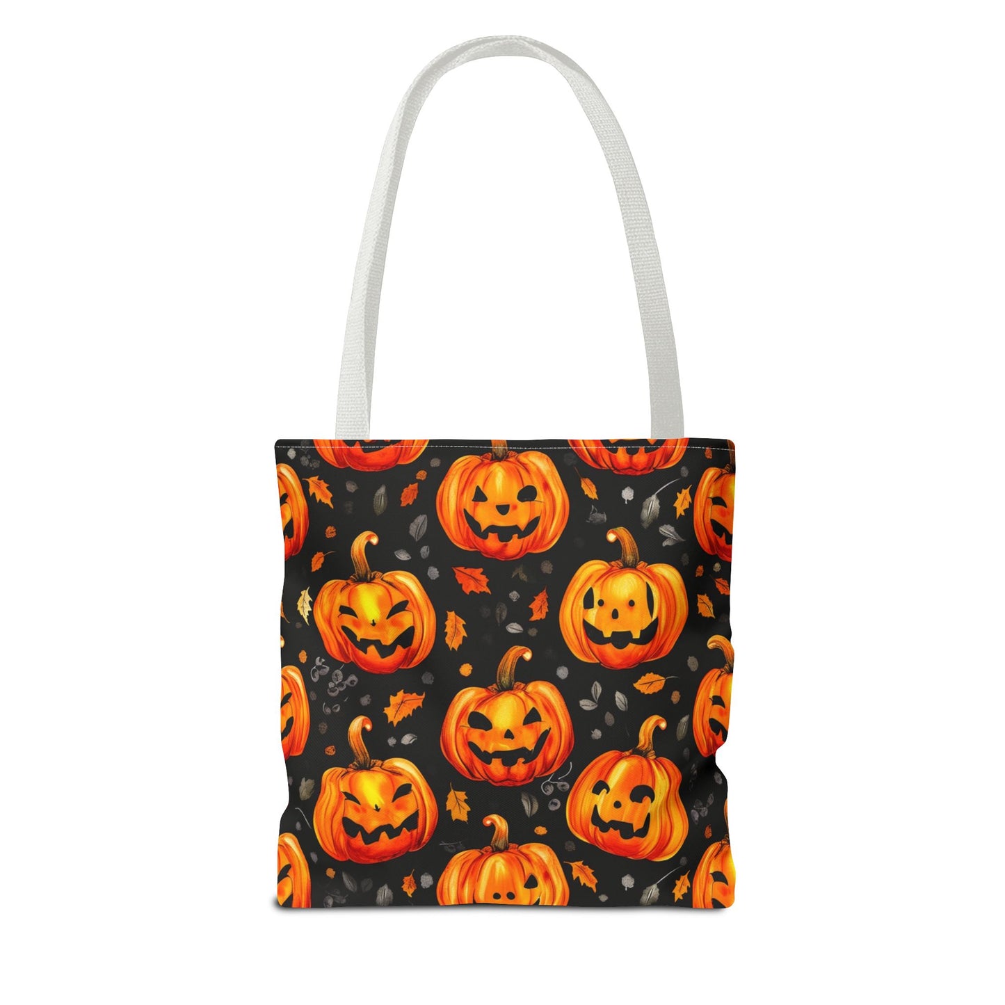 Happy Pumpkin Pattern Tote Bag (AOP)