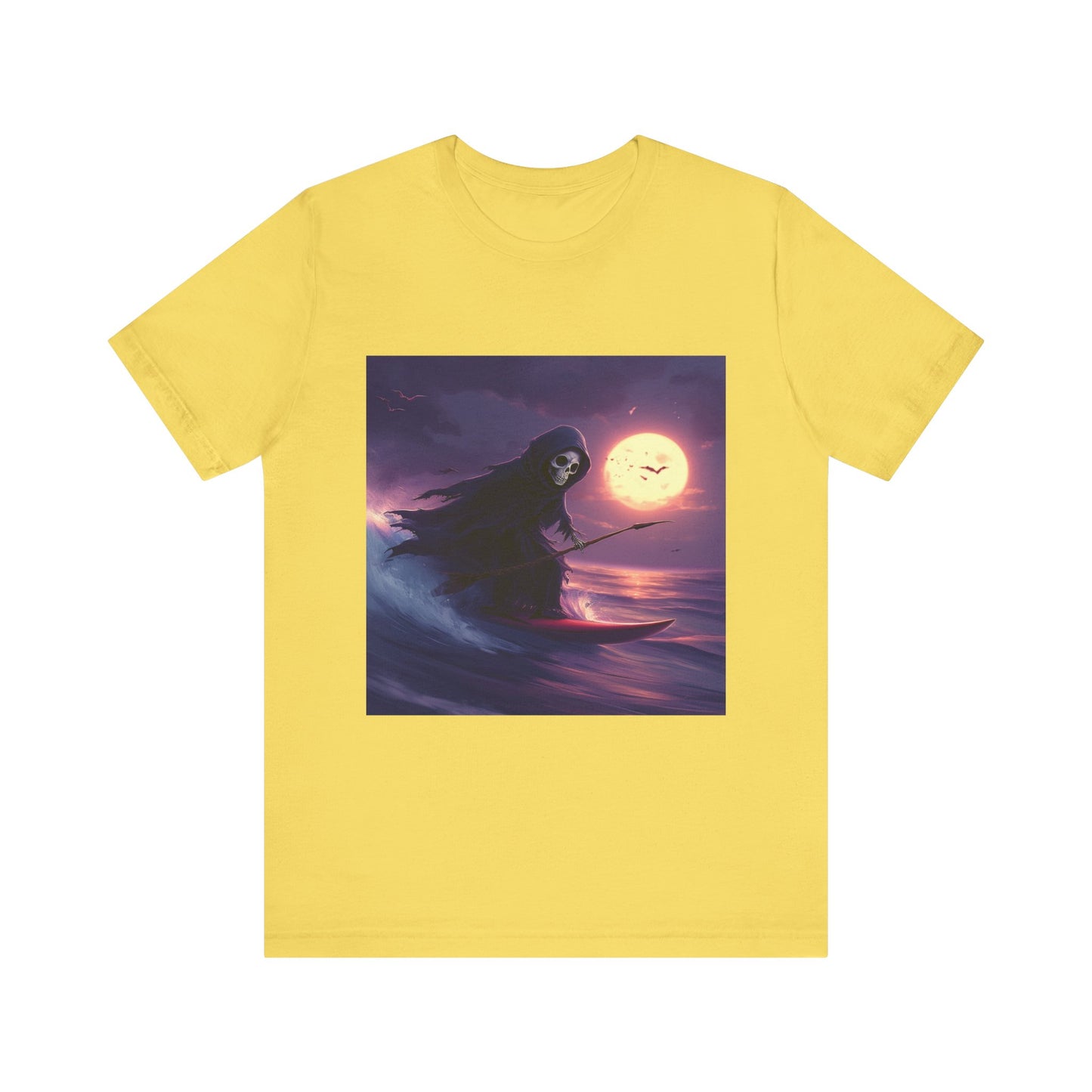 Surfing Grim Reaper Unisex Jersey Short Sleeve Tee