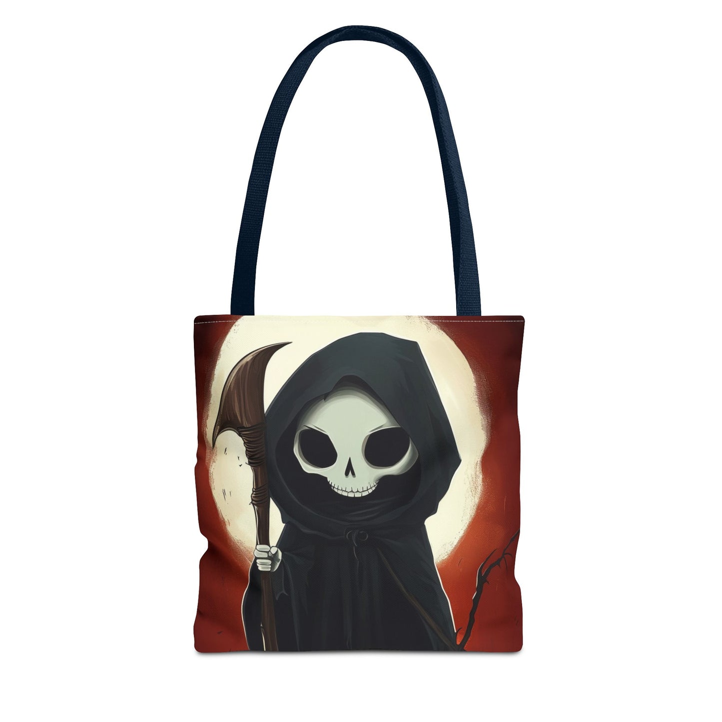 Cute Grim Reaper Tote Bag (AOP)