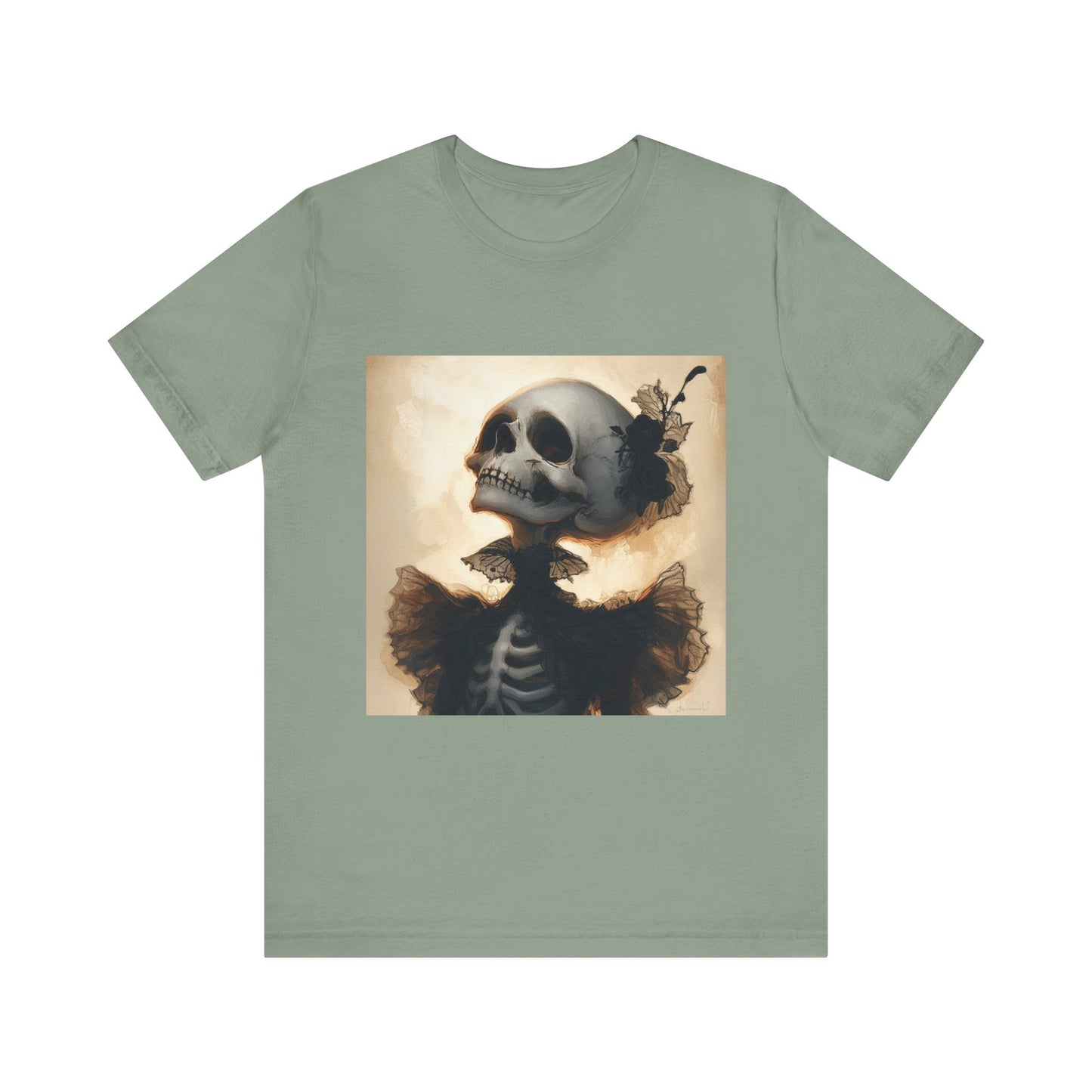 Flamenco Dancer Skeleton Unisex Jersey Short Sleeve Tee