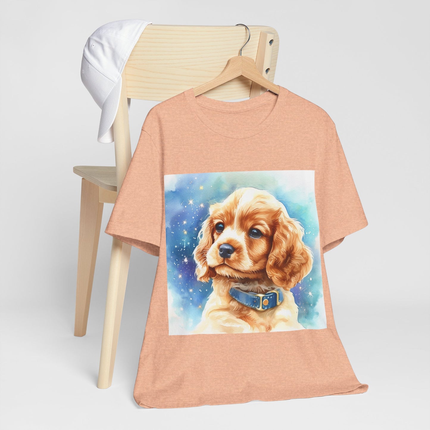 Starry Cocker Spaniel Unisex Jersey Short Sleeve Tee