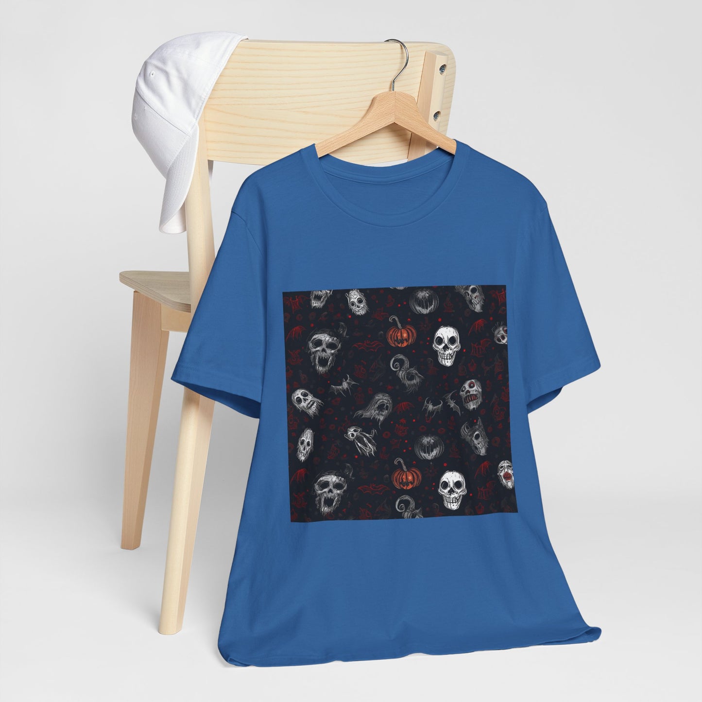 Scary Halloween Pattern Unisex Jersey Short Sleeve Tee