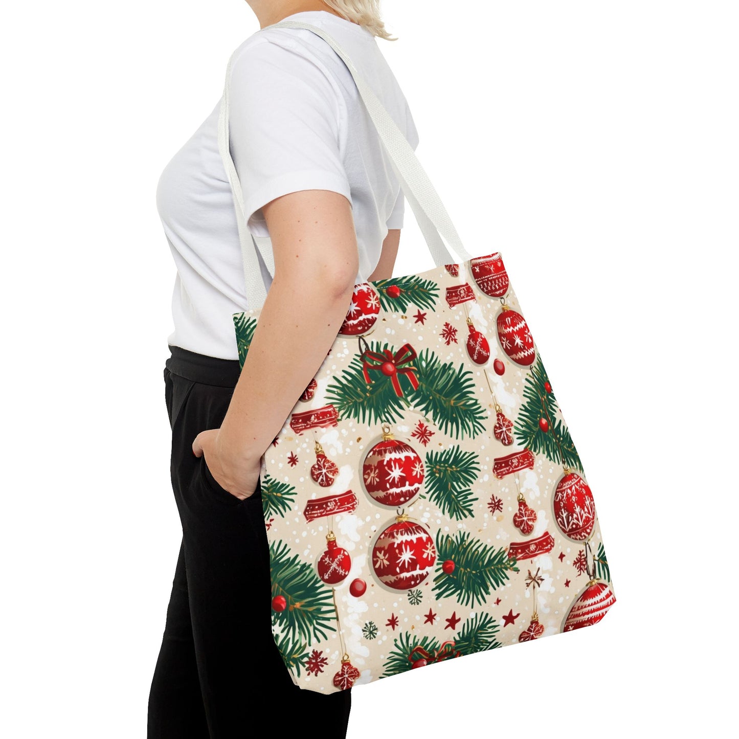 Garland Ornament Pattern Tote Bag (AOP)