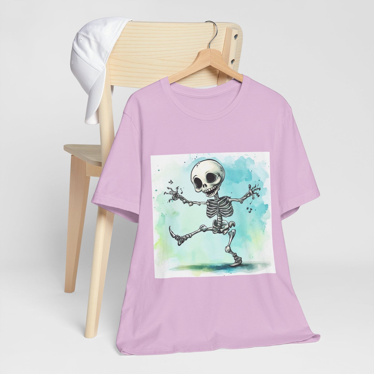 Happy Cute Skeleton Unisex Jersey Short Sleeve Tee