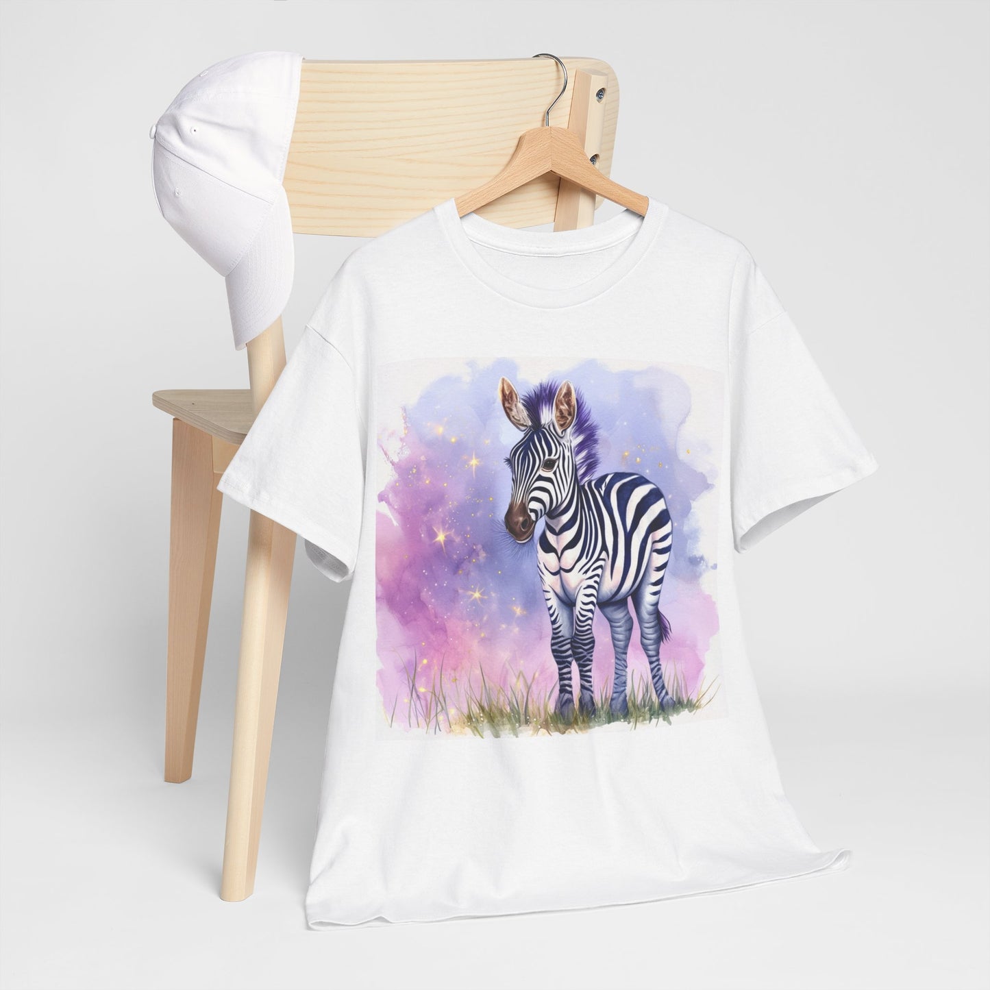 Adorable Zebra Unisex Heavy Cotton Tee