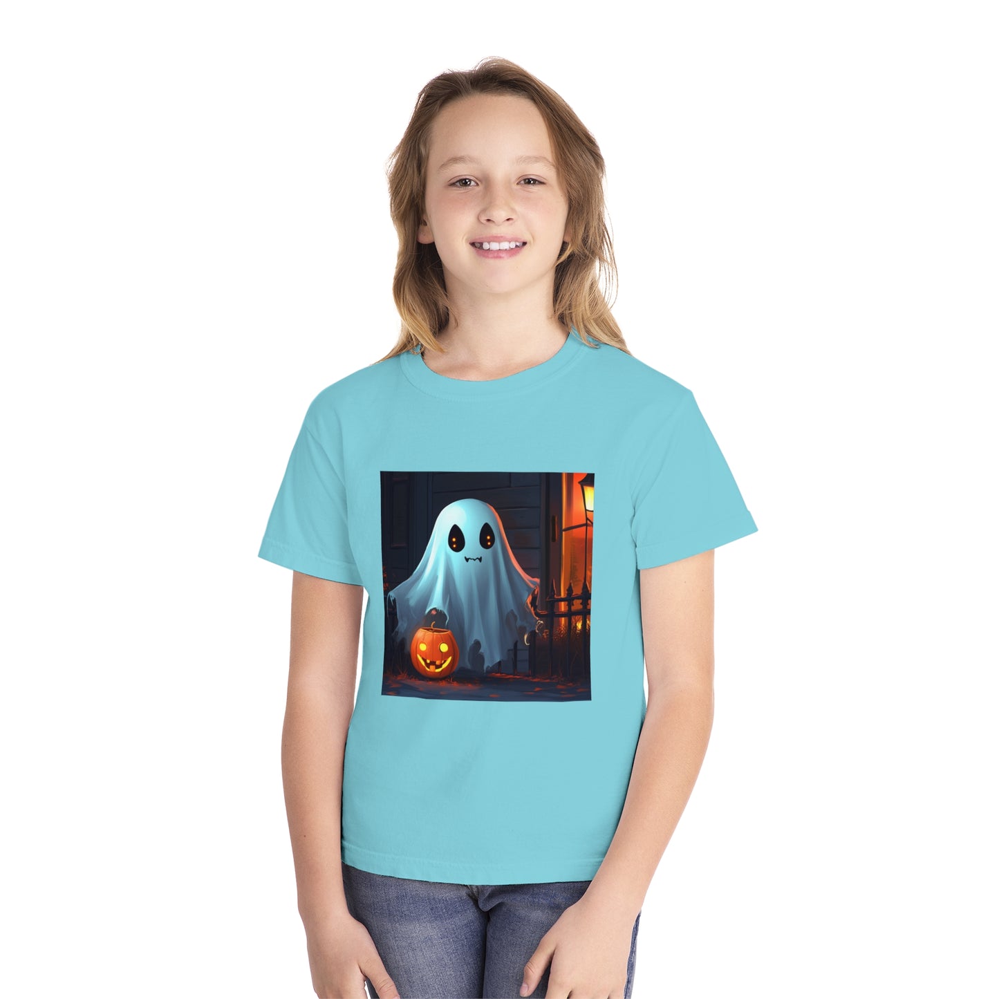 Ghost Trick or Treating Youth Midweight Tee