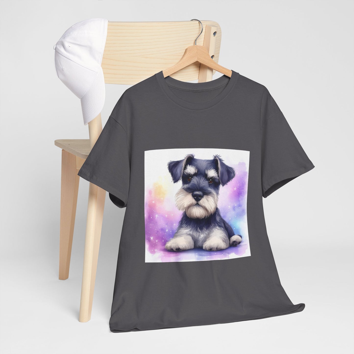 Schnauzer Puppy Unisex Heavy Cotton Tee