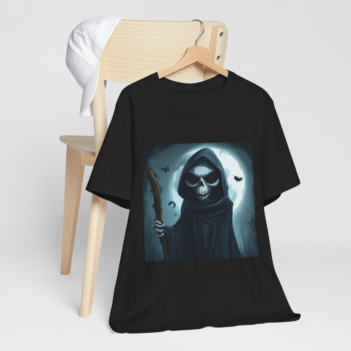 Spooky Grim Reaper Unisex Jersey Short Sleeve Tee