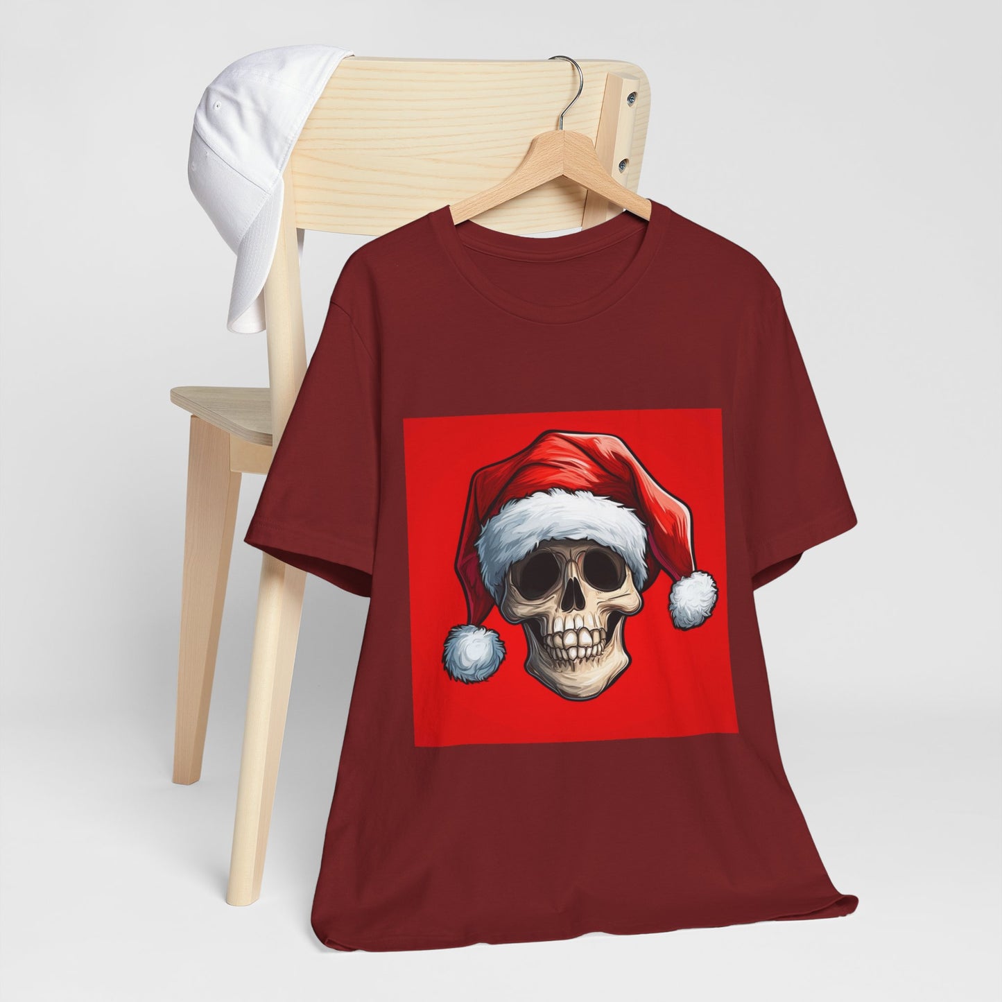 Spooky Jester Santa Skull