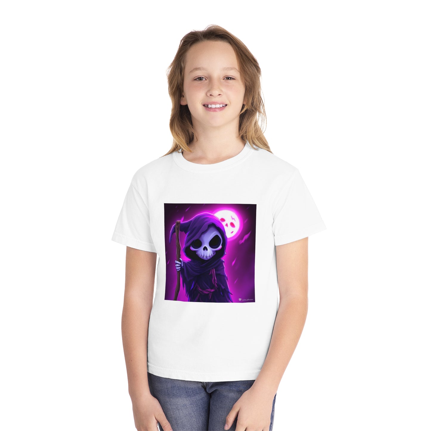 Smiling Moon Grim Reaper Youth Midweight Tee