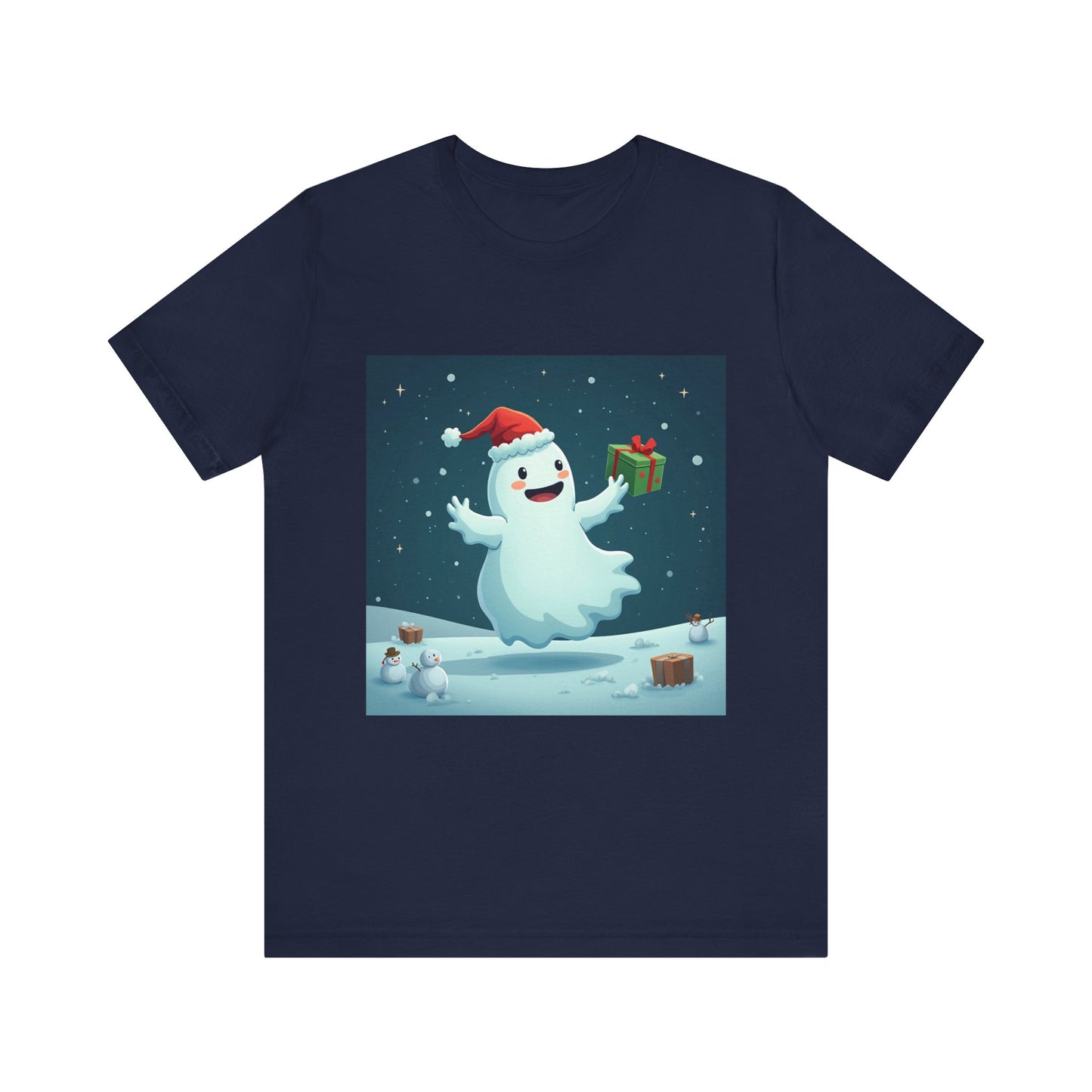 Cute Cartoon Ghost of Christmas Present Unisex Jersey Short Sleeve Tee