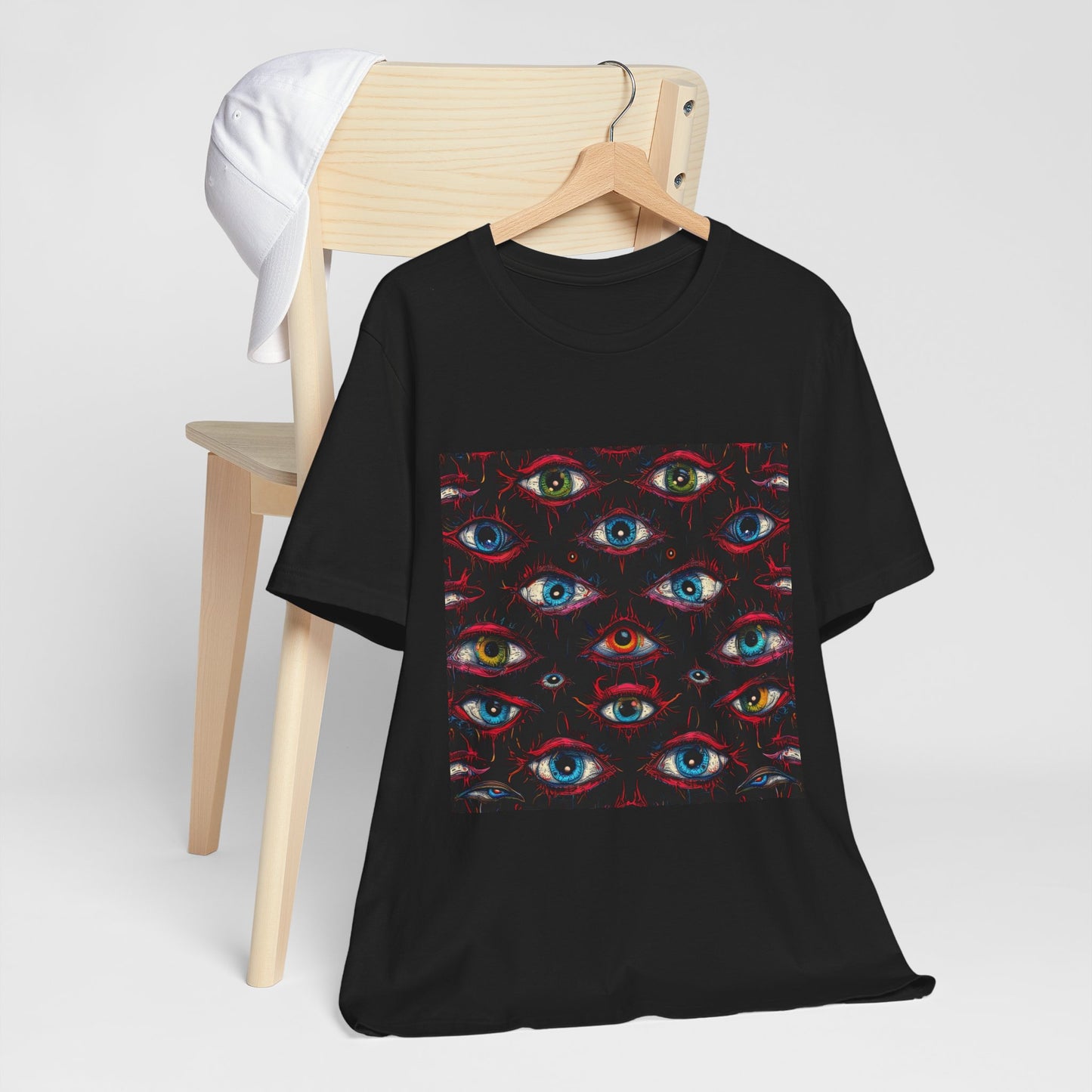 Creepy Eye Pattern Unisex Jersey Short Sleeve Tee