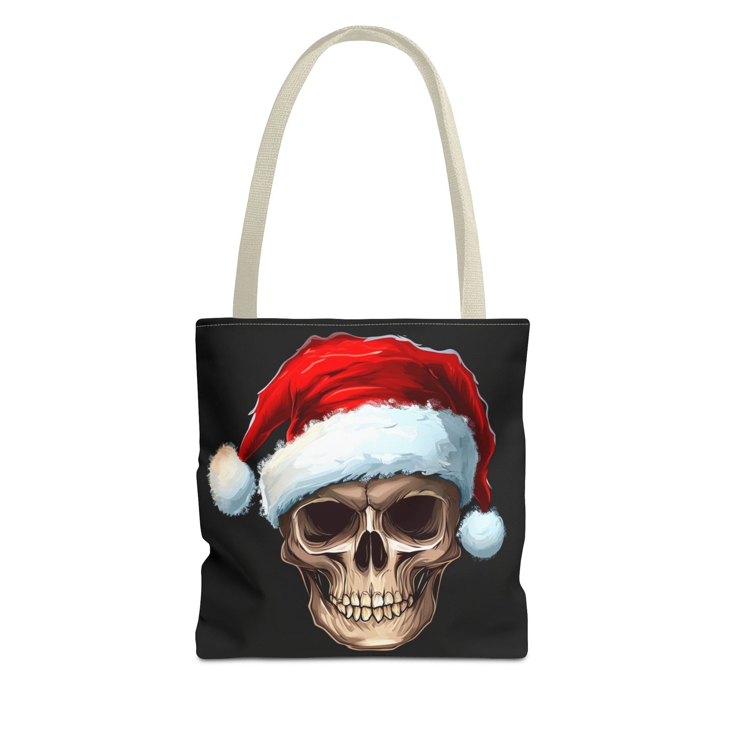 Santa Hat Skull Tote Bag (AOP)